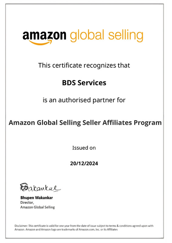 Amazon Global Selling Partner Certificate