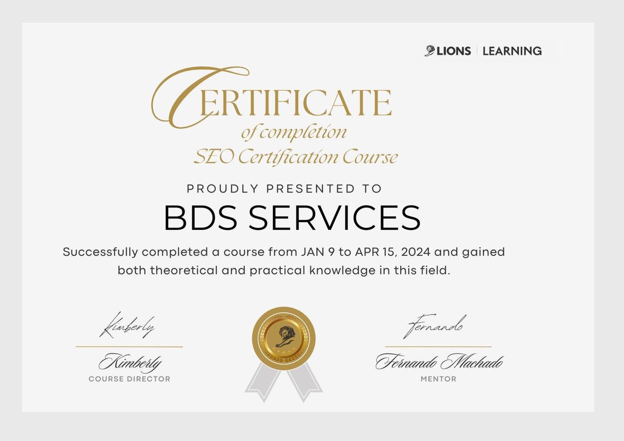 SEO Certification Course